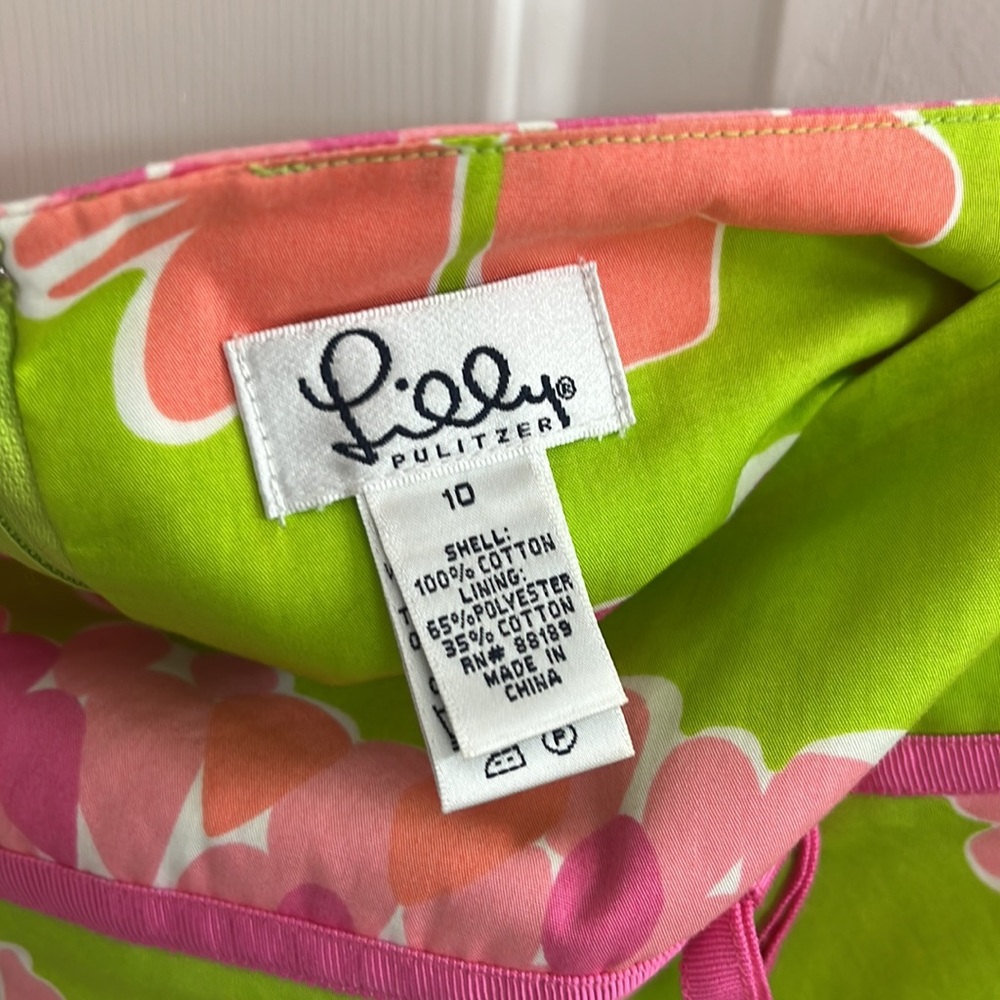 Lilly Pulitzer floral skirt - Picture 4 of 4